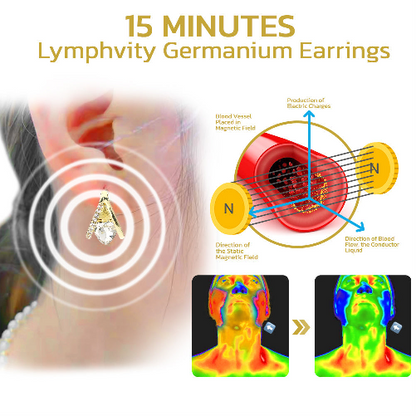 (❄️Limited Time Discount 80% Last Day 🎁)Histone Lymphvity Magne Therapy Germanium Earrings 💎💎