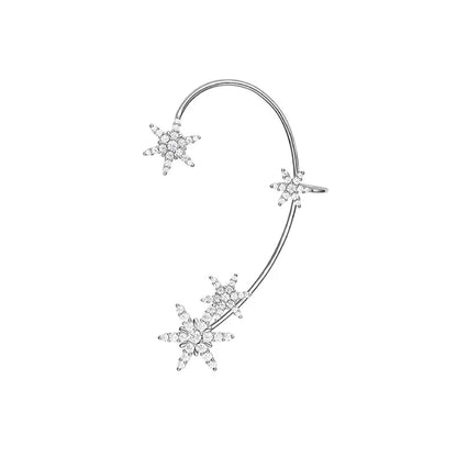 Snowflake Ear Cuff Earring